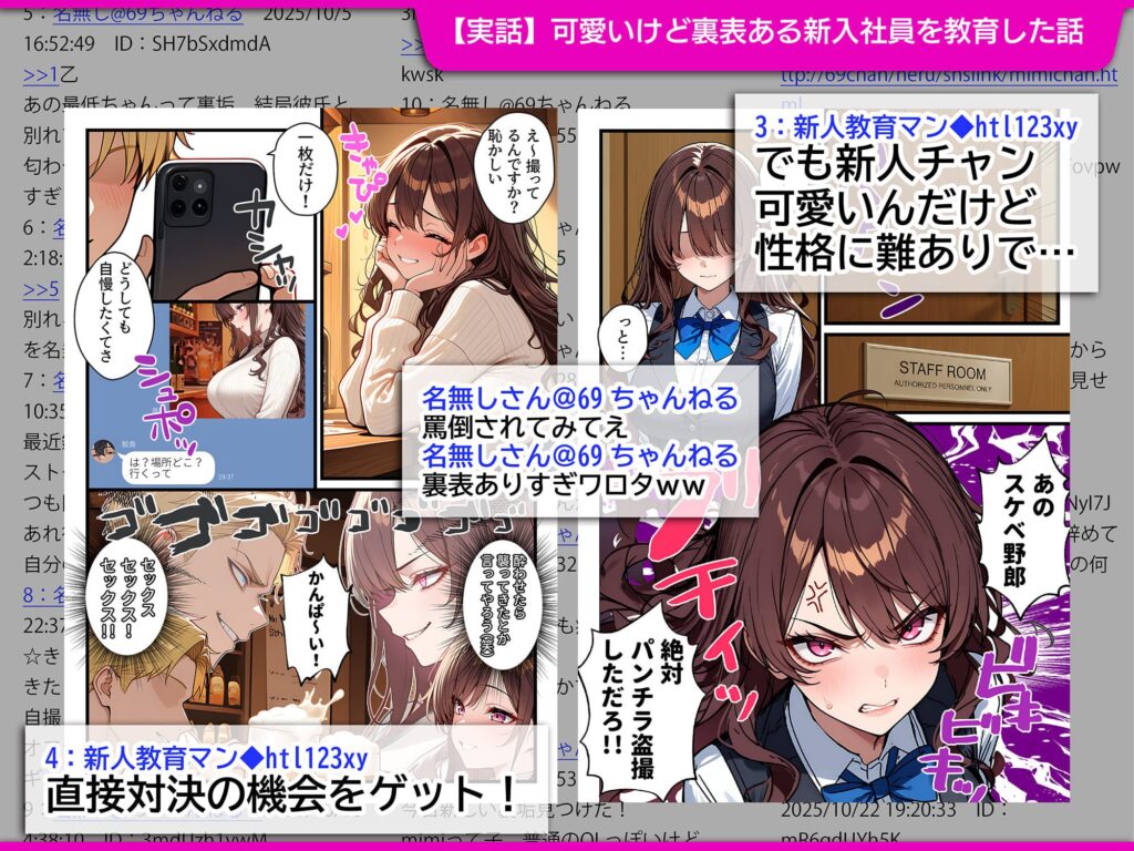 【69ちゃんねる】地味でブスだと思ってた新人清掃員の裏垢特定・裏ルート